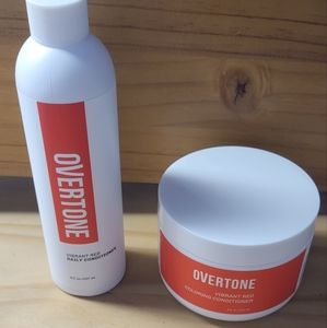 Overtone Vibrant Red Coloring and Daily Condition